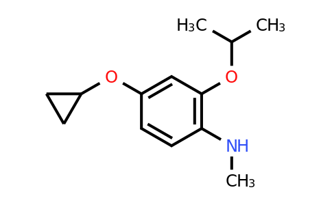 CAS 1243328-47-3 | 4-Cyclopropoxy-2-isopropoxy-N-methylaniline