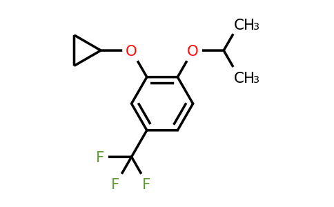 CAS 1243328-73-5 | 2-Cyclopropoxy-1-isopropoxy-4-(trifluoromethyl)benzene