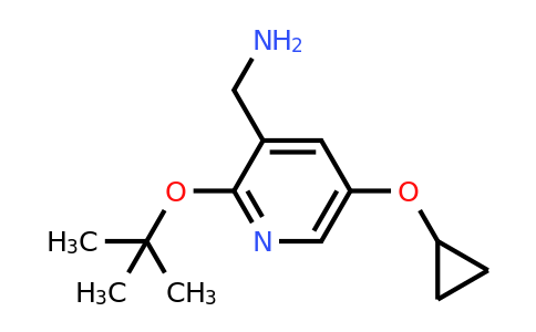 CAS 1243328-74-6 | (2-Tert-butoxy-5-cyclopropoxypyridin-3-YL)methanamine