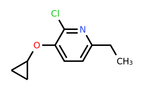 CAS 1243328-77-9 | 2-Chloro-3-cyclopropoxy-6-ethylpyridine