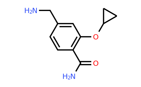 CAS 1243328-94-0 | 4-(Aminomethyl)-2-cyclopropoxybenzamide