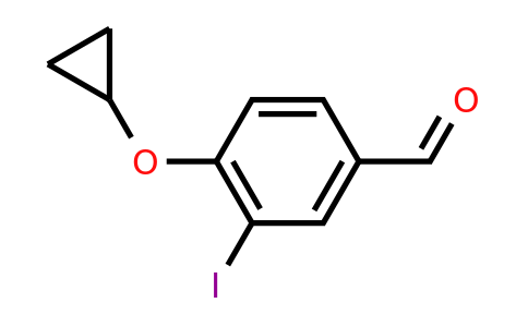 CAS 1243328-96-2 | 4-Cyclopropoxy-3-iodobenzaldehyde