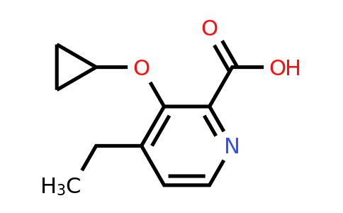 CAS 1243329-11-4 | 3-Cyclopropoxy-4-ethylpicolinic acid