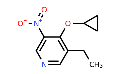 CAS 1243329-16-9 | 4-Cyclopropoxy-3-ethyl-5-nitropyridine