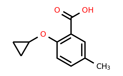 CAS 1243329-17-0 | 2-Cyclopropoxy-5-methylbenzoic acid