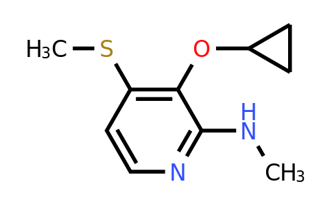 CAS 1243329-22-7 | 3-Cyclopropoxy-N-methyl-4-(methylsulfanyl)pyridin-2-amine