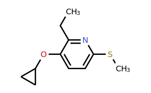 CAS 1243329-24-9 | 3-Cyclopropoxy-2-ethyl-6-(methylsulfanyl)pyridine