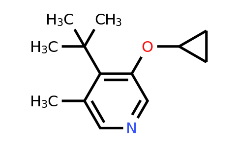 CAS 1243329-27-2 | 4-Tert-butyl-3-cyclopropoxy-5-methylpyridine