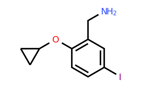 CAS 1243329-35-2 | (2-Cyclopropoxy-5-iodophenyl)methanamine