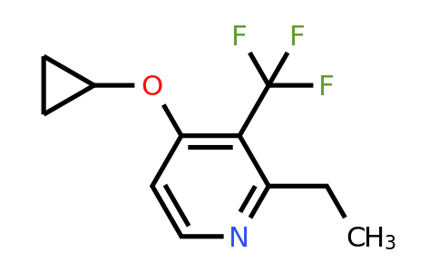 CAS 1243329-36-3 | 4-Cyclopropoxy-2-ethyl-3-(trifluoromethyl)pyridine