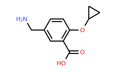 CAS 1243329-40-9 | 5-(Aminomethyl)-2-cyclopropoxybenzoic acid