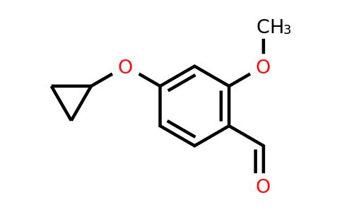 CAS 1243329-41-0 | 4-Cyclopropoxy-2-methoxybenzaldehyde