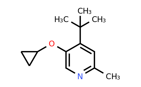 CAS 1243329-44-3 | 4-Tert-butyl-5-cyclopropoxy-2-methylpyridine