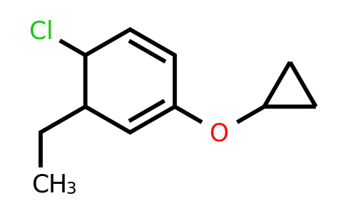 CAS 1243329-50-1 | 5-Chloro-2-cyclopropoxy-6-ethylcyclohexa-1,3-diene