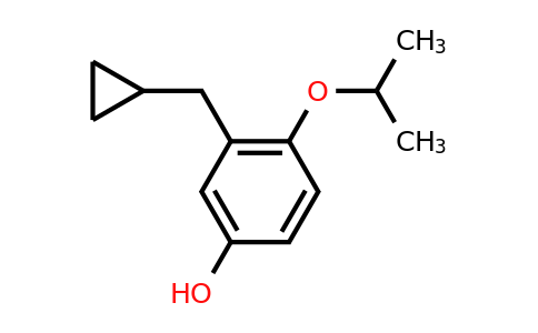 CAS 1243329-51-2 | 3-(Cyclopropylmethyl)-4-isopropoxyphenol