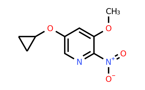 CAS 1243329-53-4 | 5-Cyclopropoxy-3-methoxy-2-nitropyridine