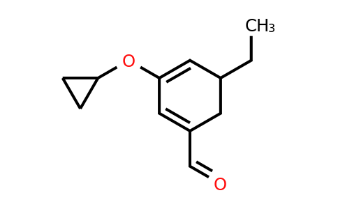 CAS 1243329-55-6 | 3-Cyclopropoxy-5-ethylcyclohexa-1,3-dienecarbaldehyde