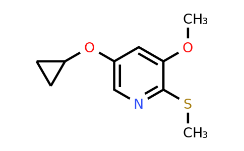 CAS 1243329-58-9 | 5-Cyclopropoxy-3-methoxy-2-(methylsulfanyl)pyridine