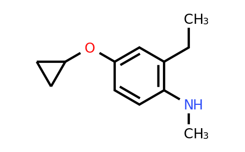 CAS 1243329-62-5 | 4-Cyclopropoxy-2-ethyl-N-methylaniline