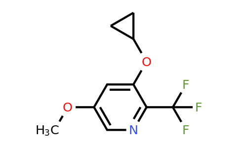 CAS 1243329-69-2 | 3-Cyclopropoxy-5-methoxy-2-(trifluoromethyl)pyridine