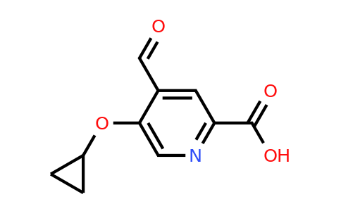 CAS 1243329-72-7 | 5-Cyclopropoxy-4-formylpicolinic acid