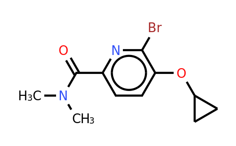 CAS 1243329-89-6 | 6-Bromo-5-cyclopropoxy-N,n-dimethylpicolinamide
