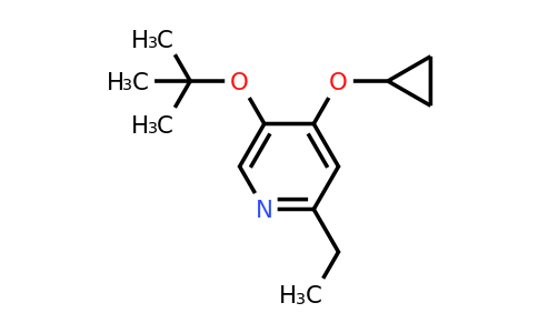 CAS 1243329-91-0 | 5-Tert-butoxy-4-cyclopropoxy-2-ethylpyridine