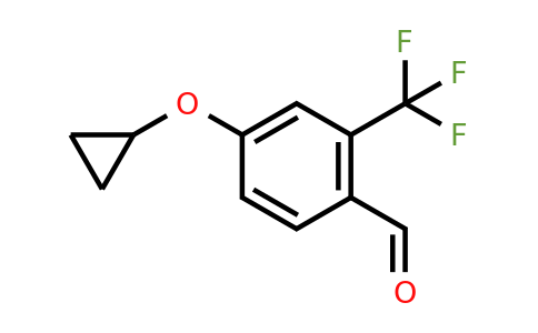CAS 1243344-14-0 | 4-Cyclopropoxy-2-(trifluoromethyl)benzaldehyde