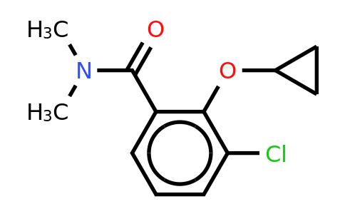 CAS 1243344-22-0 | 3-Chloro-2-cyclopropoxy-N,n-dimethylbenzamide