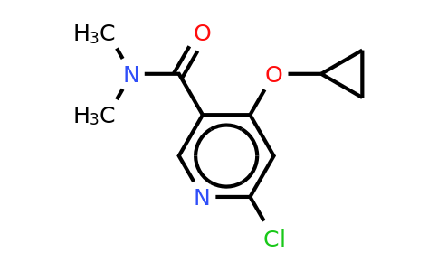 CAS 1243344-28-6 | 6-Chloro-4-cyclopropoxy-N,n-dimethylnicotinamide