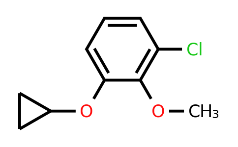 CAS 1243344-33-3 | 1-Chloro-3-cyclopropoxy-2-methoxybenzene