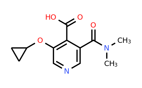 CAS 1243344-34-4 | 3-Cyclopropoxy-5-(dimethylcarbamoyl)isonicotinic acid