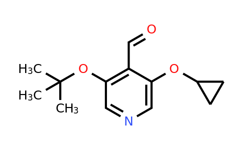 CAS 1243344-37-7 | 3-Tert-butoxy-5-cyclopropoxyisonicotinaldehyde