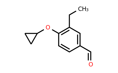 CAS 1243344-41-3 | 4-Cyclopropoxy-3-ethylbenzaldehyde