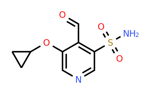 CAS 1243344-44-6 | 5-Cyclopropoxy-4-formylpyridine-3-sulfonamide