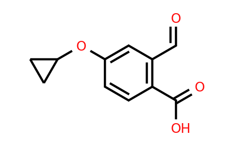 CAS 1243344-47-9 | 4-Cyclopropoxy-2-formylbenzoic acid