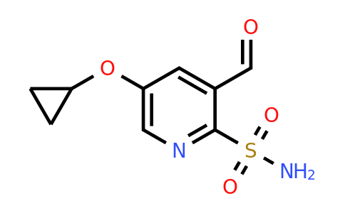 CAS 1243344-52-6 | 5-Cyclopropoxy-3-formylpyridine-2-sulfonamide