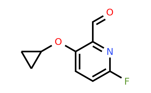 CAS 1243344-53-7 | 3-Cyclopropoxy-6-fluoropicolinaldehyde