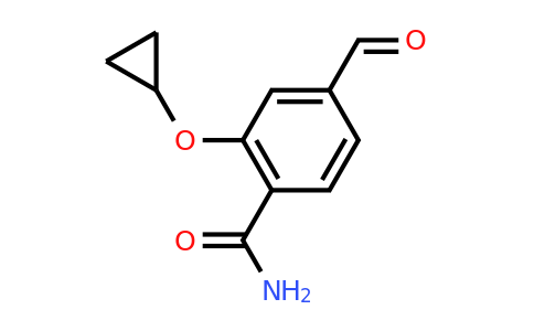 CAS 1243344-56-0 | 2-Cyclopropoxy-4-formylbenzamide