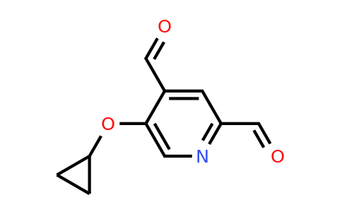 CAS 1243344-59-3 | 5-Cyclopropoxypyridine-2,4-dicarbaldehyde