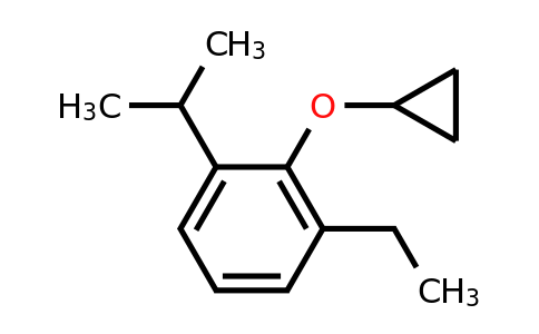 CAS 1243344-63-9 | 2-Cyclopropoxy-1-ethyl-3-isopropylbenzene