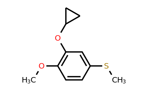 CAS 1243344-67-3 | (3-Cyclopropoxy-4-methoxyphenyl)(methyl)sulfane