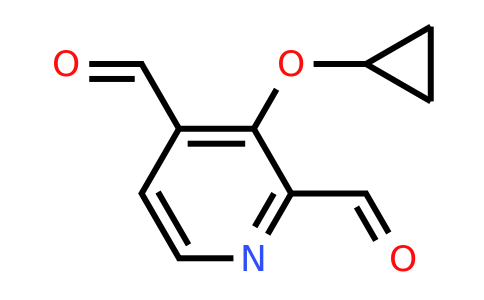 CAS 1243344-73-1 | 3-Cyclopropoxypyridine-2,4-dicarbaldehyde
