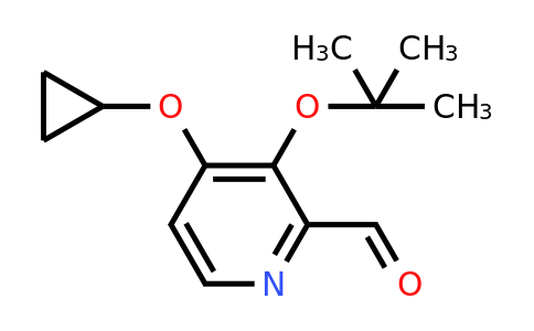 CAS 1243344-82-2 | 3-Tert-butoxy-4-cyclopropoxypicolinaldehyde