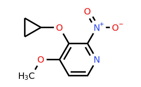 CAS 1243344-83-3 | 3-Cyclopropoxy-4-methoxy-2-nitropyridine