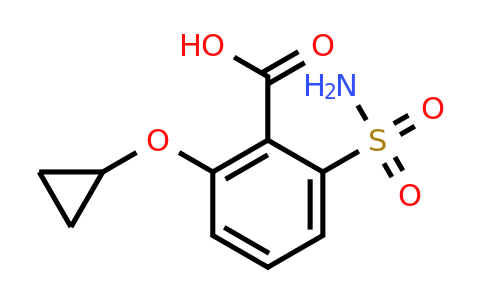 CAS 1243344-87-7 | 2-Cyclopropoxy-6-sulfamoylbenzoic acid