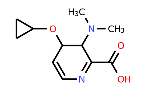 CAS 1243344-89-9 | 4-Cyclopropoxy-3-(dimethylamino)-3,4-dihydropyridine-2-carboxylic acid
