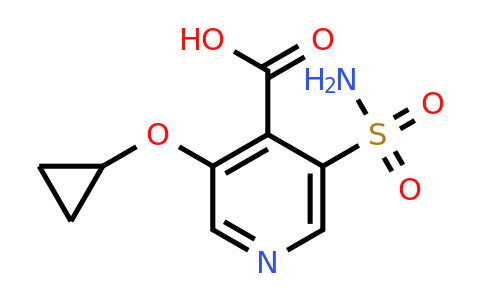 CAS 1243344-94-6 | 3-Cyclopropoxy-5-sulfamoylisonicotinic acid