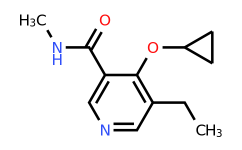 CAS 1243344-98-0 | 4-Cyclopropoxy-5-ethyl-N-methylnicotinamide