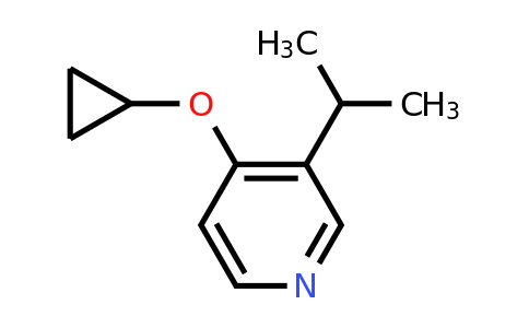 CAS 1243345-02-9 | 4-Cyclopropoxy-3-(propan-2-YL)pyridine